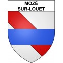 Mozé-sur-Louet 49 ville Stickers blason autocollant adhésif