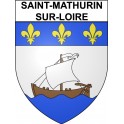 Saint-Mathurin-sur-Loire 49 ville Stickers blason autocollant adhésif