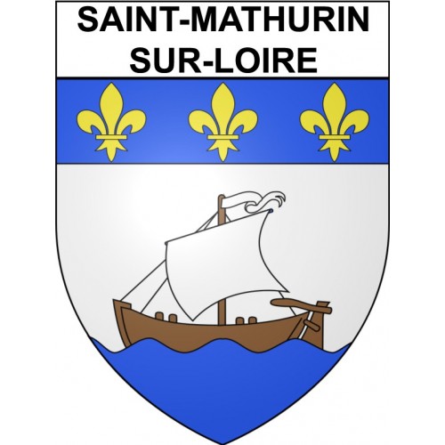 Stickers coat of arms Saint-Mathurin-sur-Loire adhesive sticker