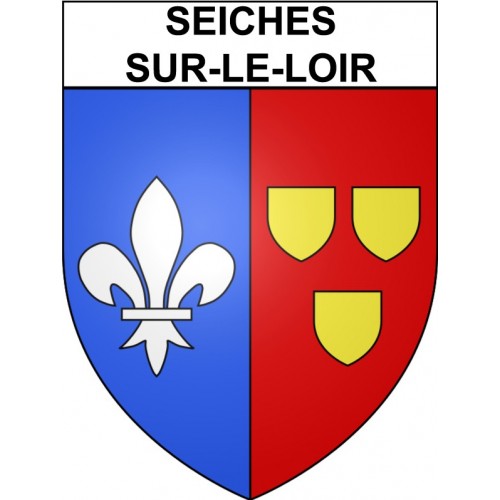 Seiches-sur-le-Loir 49 ville Stickers blason autocollant adhésif