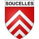 Soucelles Sticker wappen, gelsenkirchen, augsburg, klebender aufkleber
