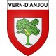Pegatinas escudo de armas de Vern-d'Anjou adhesivo de la etiqueta engomada