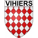 Vihiers 49 ville Stickers blason autocollant adhésif