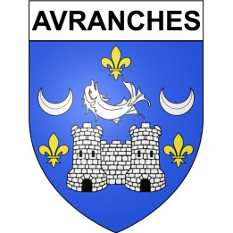 Avranches Sticker wappen, gelsenkirchen, augsburg, klebender aufkleber