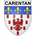Stickers coat of arms Carentan adhesive sticker