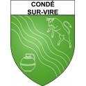 Condé-sur-Vire Sticker wappen, gelsenkirchen, augsburg, klebender aufkleber