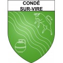 Stickers coat of arms Condé-sur-Vire adhesive sticker