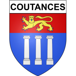 Coutances Sticker wappen, gelsenkirchen, augsburg, klebender aufkleber