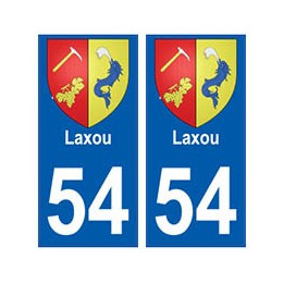54 Laxou blason autocollant plaque stickers ville