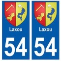 54 Laxou blason autocollant plaque stickers ville
