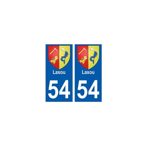 54 Laxou blason autocollant plaque stickers ville