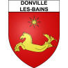 Donville-les-Bains Sticker wappen, gelsenkirchen, augsburg, klebender aufkleber