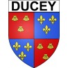 Ducey Sticker wappen, gelsenkirchen, augsburg, klebender aufkleber