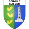 Gouville-sur-Mer Sticker wappen, gelsenkirchen, augsburg, klebender aufkleber