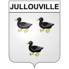 Pegatinas escudo de armas de Jullouville adhesivo de la etiqueta engomada