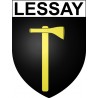 Lessay 50 ville Stickers blason autocollant adhésif