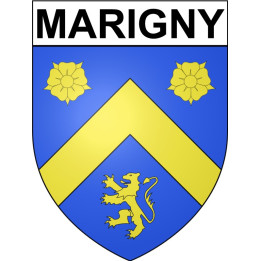 Marigny 50 ville Stickers blason autocollant adhésif