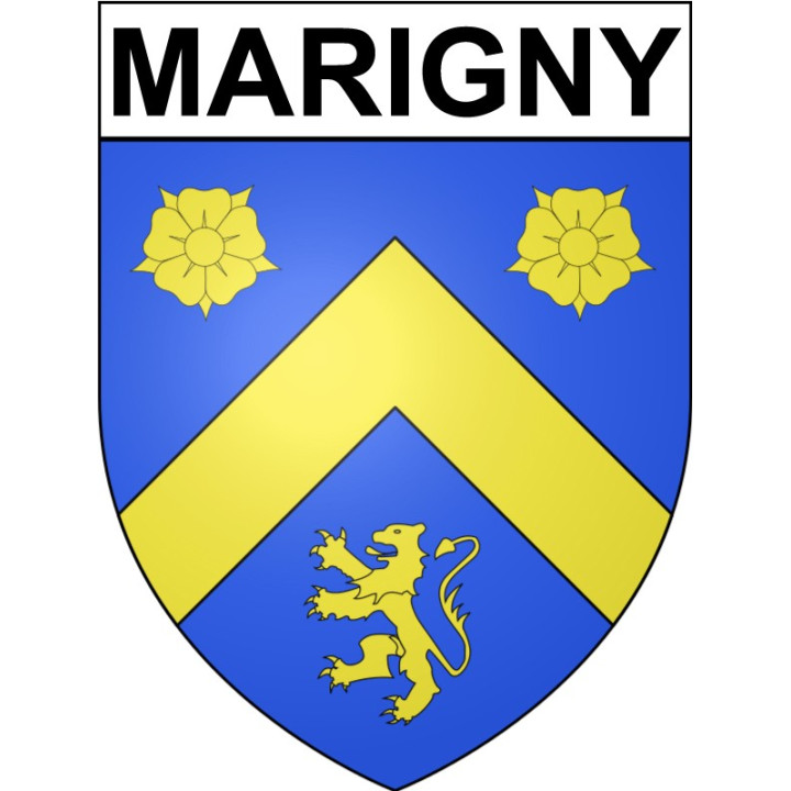 Stickers coat of arms Marigny adhesive sticker