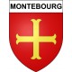 Montebourg 50 ville Stickers blason autocollant adhésif