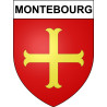 Pegatinas escudo de armas de Montebourg adhesivo de la etiqueta engomada