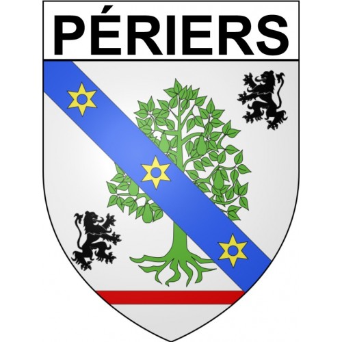 Pegatinas escudo de armas de Tourlaville adhesivo de la etiqueta engomada