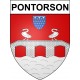 Pontorson Sticker wappen, gelsenkirchen, augsburg, klebender aufkleber