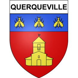 Stickers coat of arms Querqueville adhesive sticker