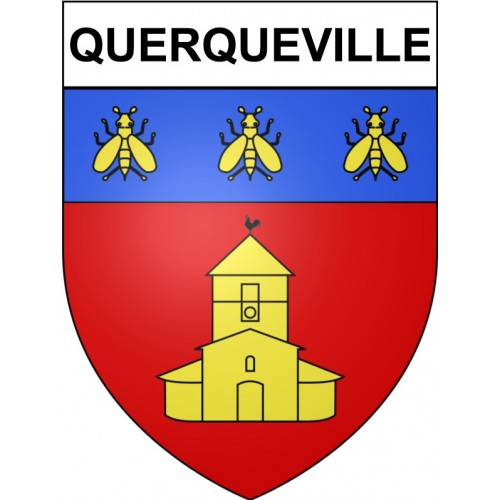 Querqueville Sticker wappen, gelsenkirchen, augsburg, klebender aufkleber