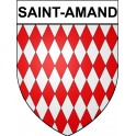 Pegatinas escudo de armas de Saint-Amand adhesivo de la etiqueta engomada