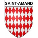 Saint-Amand 50 ville Stickers blason autocollant adhésif