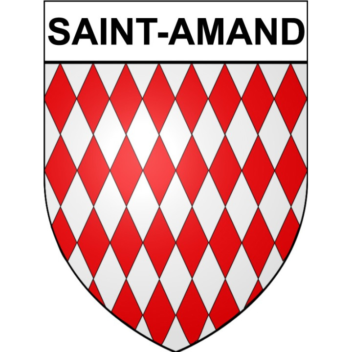 Saint-Amand 50 ville Stickers blason autocollant adhésif