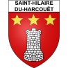 Pegatinas escudo de armas de Saint-Hilaire-du-Harcouët adhesivo de la etiqueta engomada