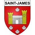 Pegatinas escudo de armas de Saint-James adhesivo de la etiqueta engomada