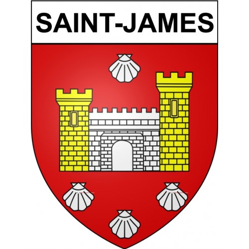 Saint-James 50 ville Stickers blason autocollant adhésif