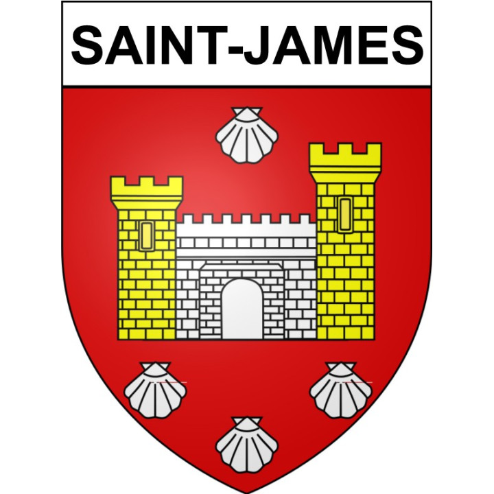 Saint-James 50 ville Stickers blason autocollant adhésif