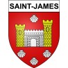 Pegatinas escudo de armas de Saint-James adhesivo de la etiqueta engomada