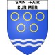 Pegatinas escudo de armas de Saint-Pair-sur-Mer adhesivo de la etiqueta engomada