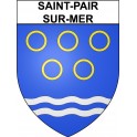 Saint-Pair-sur-Mer Sticker wappen, gelsenkirchen, augsburg, klebender aufkleber