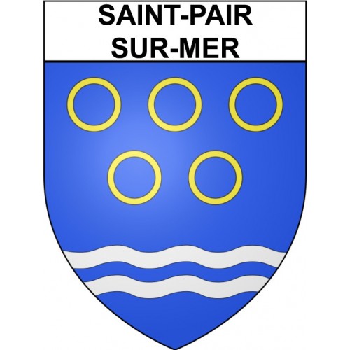 Saint-Pair-sur-Mer 50 ville Stickers blason autocollant adhésif