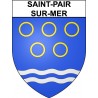Saint-Pair-sur-Mer Sticker wappen, gelsenkirchen, augsburg, klebender aufkleber