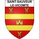 Pegatinas escudo de armas de Saint-Sauveur-le-Vicomte adhesivo de la etiqueta engomada