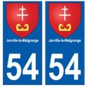 54 Jarville-la-Malgrange blason autocollant plaque stickers ville