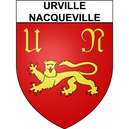 Urville-Nacqueville 50 ville Stickers blason autocollant adhésif