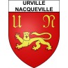 Stickers coat of arms Urville-Nacqueville adhesive sticker