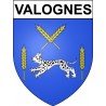 Valognes 50 ville Stickers blason autocollant adhésif