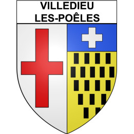 Pegatinas escudo de armas de Tourlaville adhesivo de la etiqueta engomada