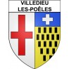 Stickers coat of arms Tourlaville adhesive sticker