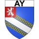 Pegatinas escudo de armas de Ay adhesivo de la etiqueta engomada