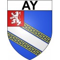 Ay Sticker wappen, gelsenkirchen, augsburg, klebender aufkleber