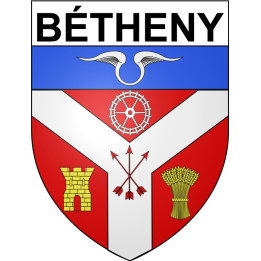 Bétheny 51 ville Stickers blason autocollant adhésif
